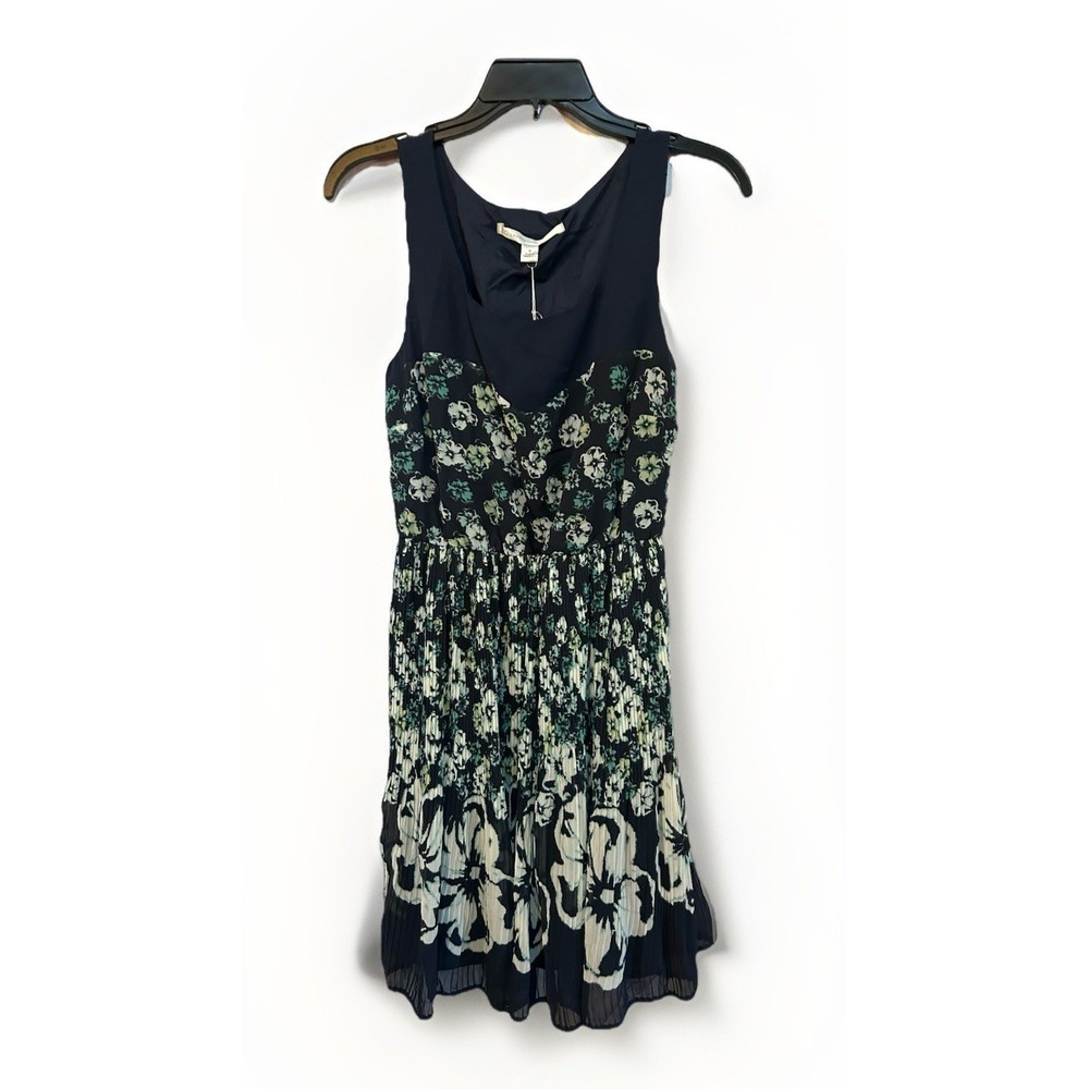 LAUREN CONRAD Dress Women‎ Size 8 Sleeveless Floral Blue Casual Mini NWT